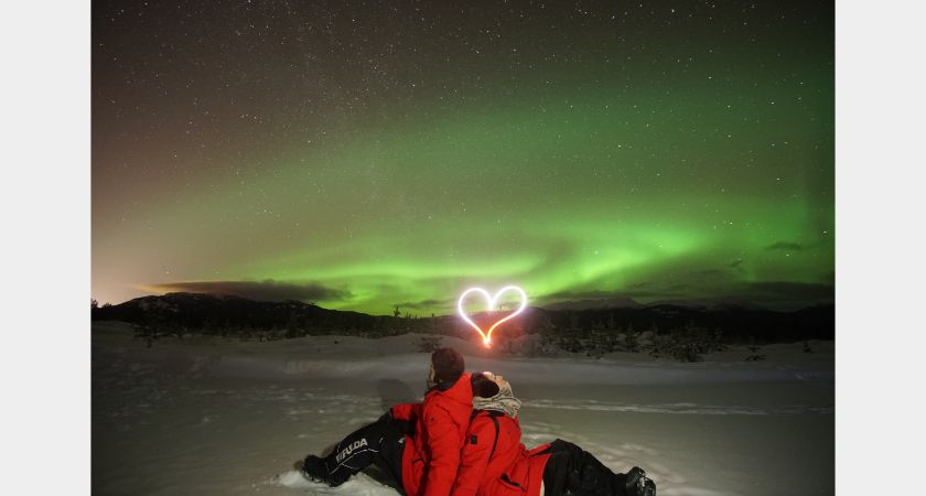 Best Value Aurora Viewing - Snowshoeing, Wildlife & Hot Springs - Winter - Whitehorse, YT