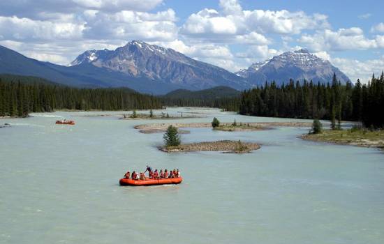 Activity Tour - Jasper  Athabasca River Easy Scenic Raft Trip