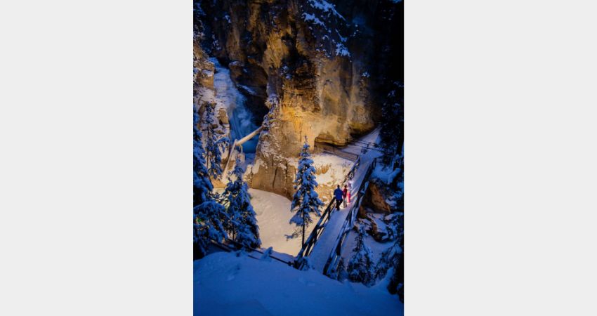Banff - Johnston Canyon Ice Walk – Evening Tour